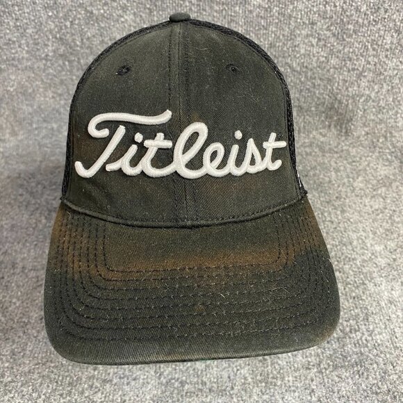 Titleist Footjoy Hat S / M Black Pro V1 New Era Mesh - Picture 1 of 5